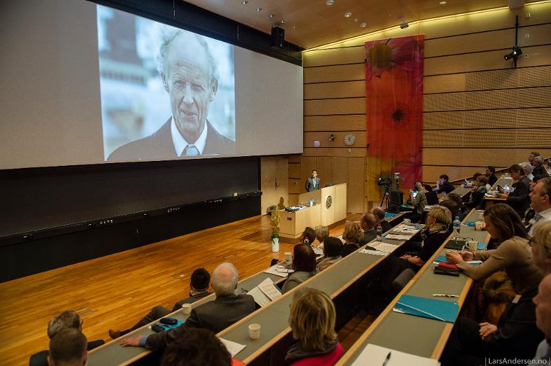 PFH i Tromsø.jpg Peter F. Hjort-seminaret bærer navnet sitt etter mannen som var universitetets første rektor. Her fra et tidligere seminar i Tromsø.